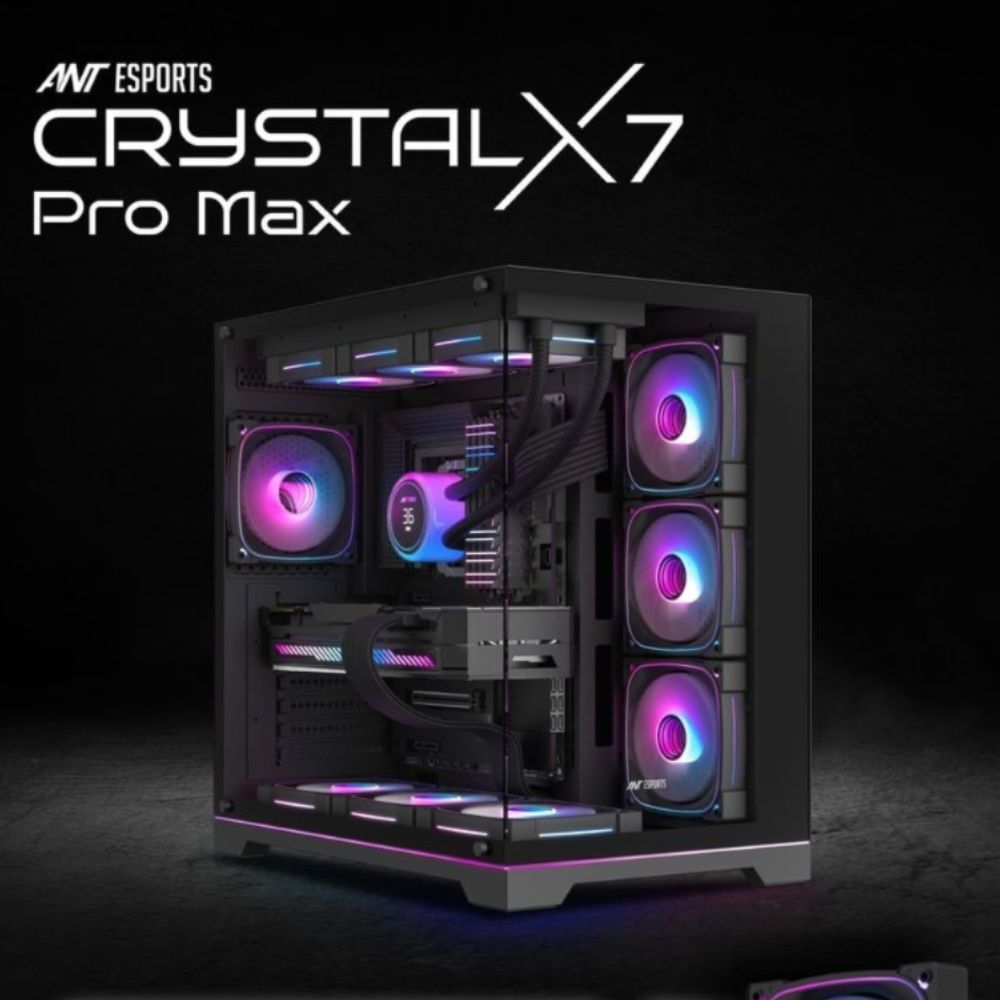 Ant Esports Gaming Cabinet Crystal x7 Pro Max view 5